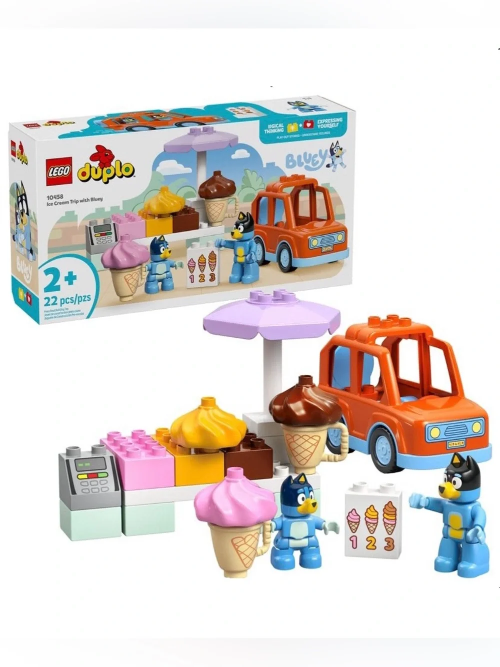 NIB. LEGO Duplo Bluey Ice Cream Trip
